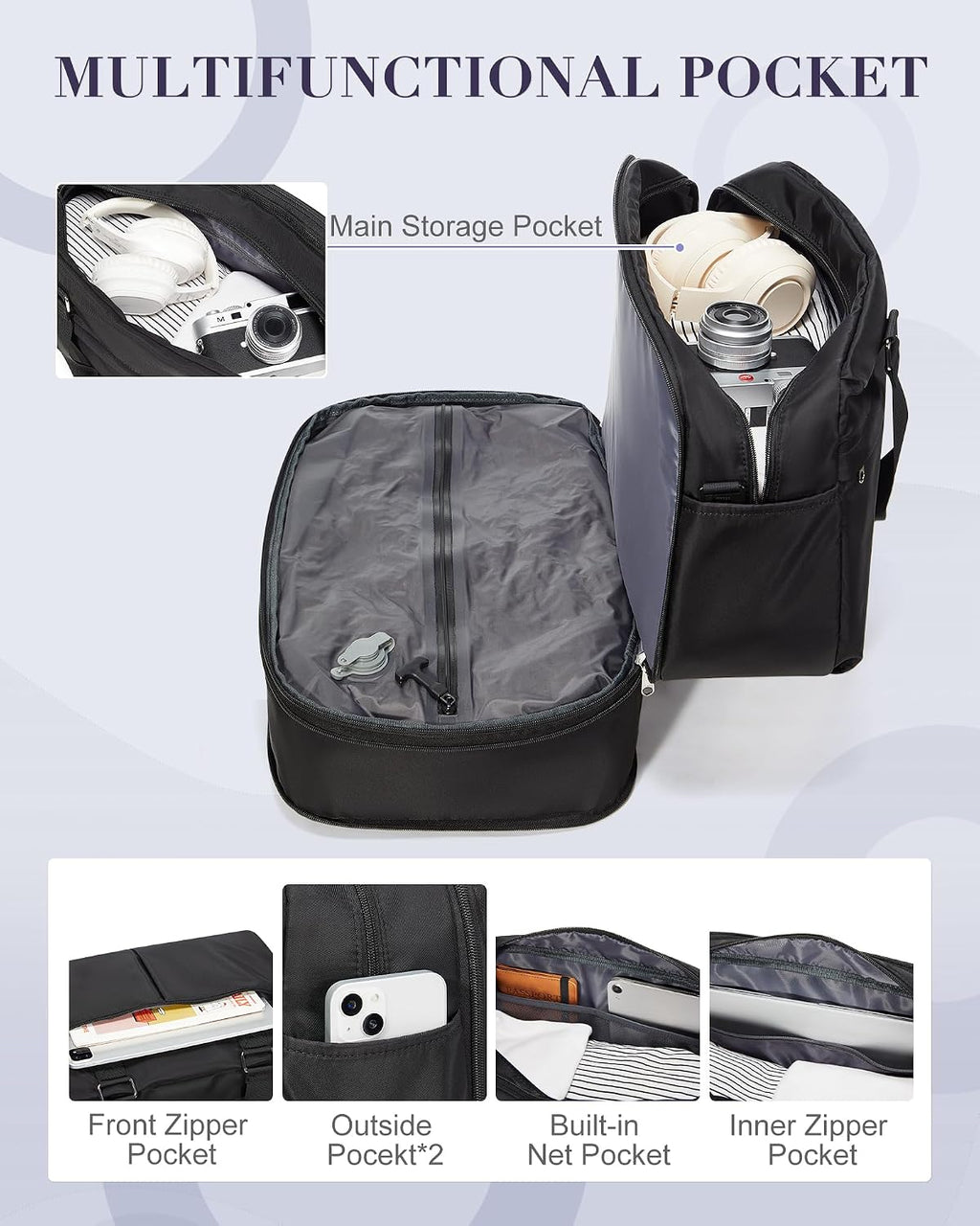 The AeroDuffel 24L – Air-Compress Personal Item (Includes Electric Pump)